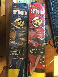 RIP JIMMIE JOHNSON 48 JEFF GORDON 24 52" DELTA KITE NEW NIP LOWES DU PONT 120FT - Picture 1 of 6