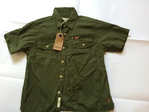 BELLEROSE BOY'S ARMY GREEN SHORT SLEEVE SHIRT SIZE 6. NWT - Picture 1 of 8