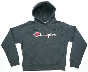 Rare Vintage CHAMPION C Crest Signature Spell Out Hoodie Sweatshirt 90s Youth S - Picture 1 of 9