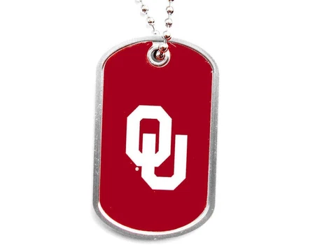 Oklahoma Sooners Dog Tag Necklace Cover