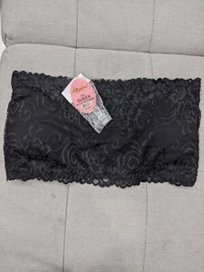 Angelina Black Lace Bralette with removable cups Sz Queen NWT - Picture 1 of 6