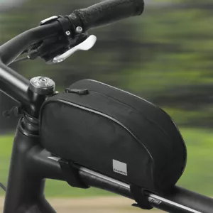 New Bright Cycling Bike Bicycle Frame Pannier Front Tube Bag Black - Picture 1 of 6