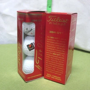 TITLEIST Nuevo Juego de seis Pelotas de Golf 384DT en Caja 90 Compresión Nuevo con Etiquetas Surlyn - Imagen 1 de 1