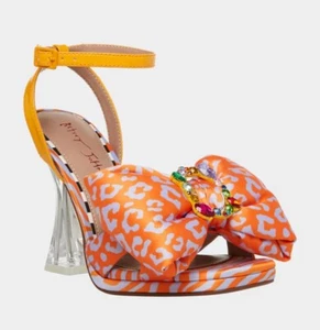Betsey Johnson Pollie Orange Multi, Size 6.5 - Picture 1 of 10