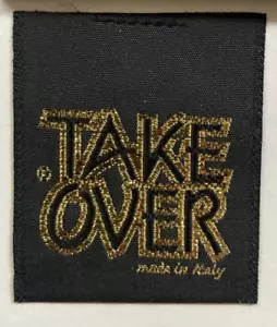 Take Over Made in Italy Vintage 1980s/90s Embroidered Sew-On Patch - Picture 1 of 2