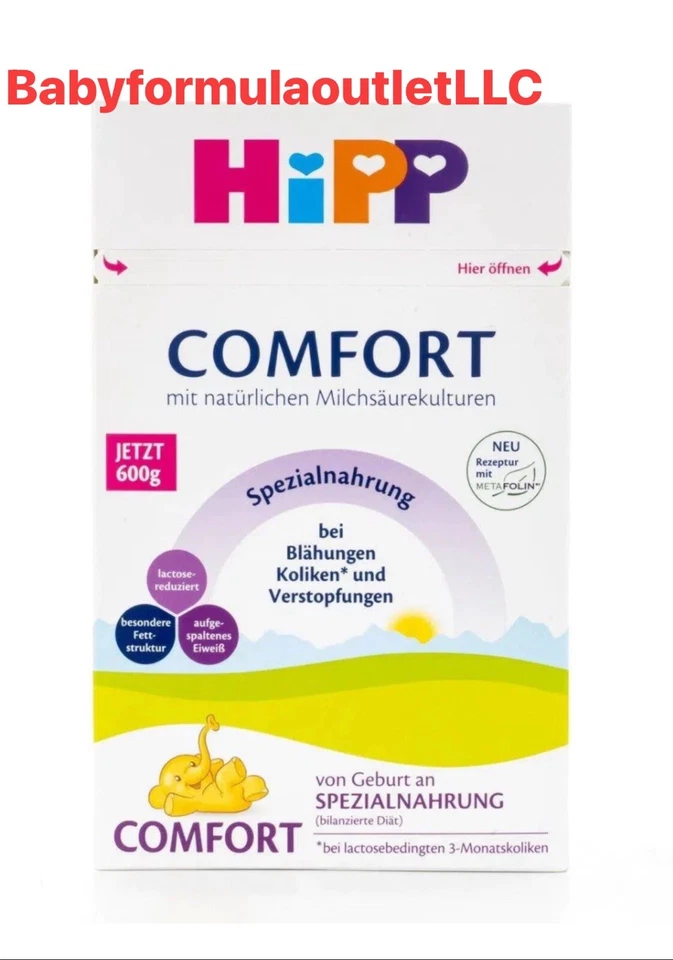 HiPP Comfort Leche Especial Fórmula Multietapa 600g 1, 3, 4, 6 Caja Foto 1 de 4