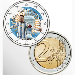 2€ EURO COLORATO - ARGENTINA CAMPIONE COPA AMERICA 2024 - Imagen 1 de 1