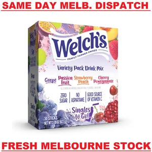 Welch's ZERO SUGAR FREE Drink Powder Mix (4 Flavours) - 30 Servings - MELB STOCK - Picture 1 of 7