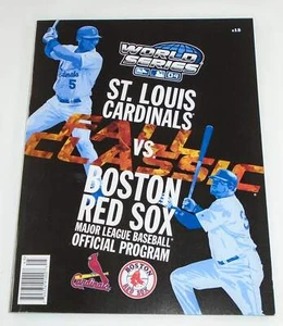 MLB official 2004 WORLD SERIES PROGRAM Red Sox / Cardinals baseball magazine - Imagen 1 de 3