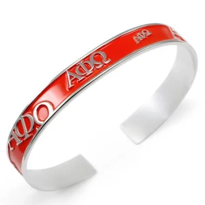 Brazalete Alpha Phi Omega con letras elevadas y esmalte rojo ¡APO NUEVO! - Imagen 1 de 2
