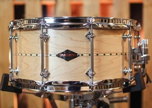 Craviotto 6.5x14 Custom Shop 10-Lug Maple Satin Oil w/ Maple Inlay Snare Drum - Bild 1 von 6