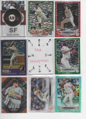 NEW San Francisco Giants U-PICK Serial #'d JERSEY AUTO Rookies POSEY CRAWFORD - Image 1 of 4