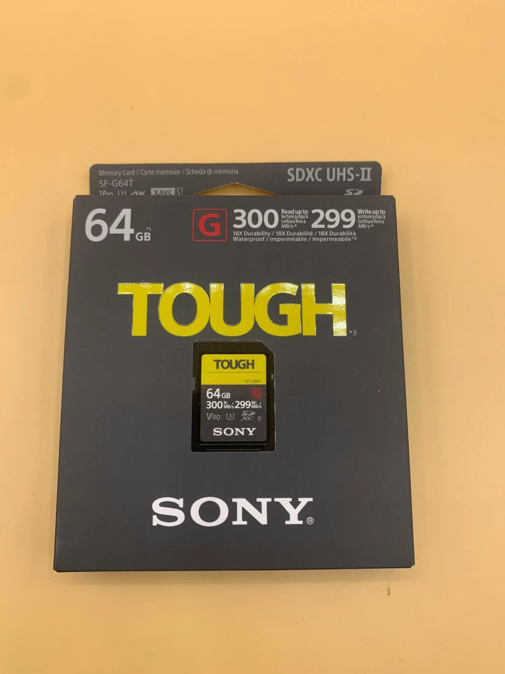 Sony 64GB SF-G Tough Series UHS-II SDXC Memory Card - Image 1 of 3