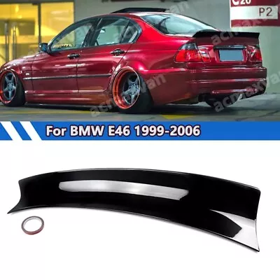 CSL Style Rear Trunk Ducktail Spoiler Wing Lid For BMW E46 320i 325i 330i Sedan - Image 1 of 4