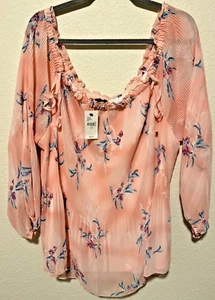NWT LANE BRYANT STYLISH FLORAL BLOUSE - SIZE 22/24 - Picture 1 of 6