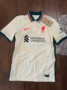 Salah #11 Youth Size Large Nike Liverpool Away Jersey LFC Standard Chartered - Picture 1 of 8