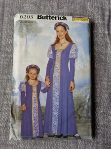 Historisches Kostüm Schnittmuster Butterick ungeschnitten Größe 6 bis 18 - Bild 1 von 3