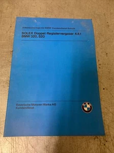 Working Document Workshop Manual Solex Double Carburettors BMW 320, 520 - Picture 1 of 2