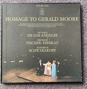 Homage to Gerald Moore SCHWARZKOPF, FISCHER-DIESKAU, 2LP Box Set, Angel SB-3697 - Picture 1 of 10