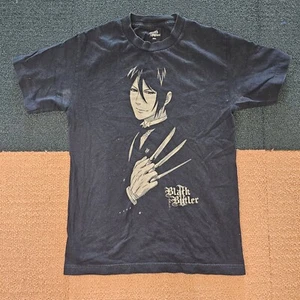Stains* Black Bulter Sebastian Adult T-Shirt Small Black Graphic Anime Manga J1a - Picture 1 of 9