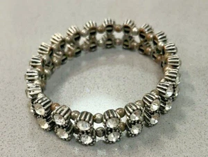 Vintage Costume Rhinestone Stretch Bracelet - Picture 1 of 6