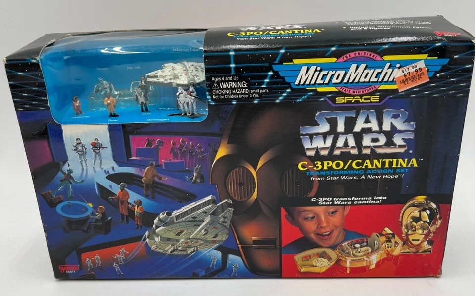 Micro Machines Space Star Wars 1994 C-3PO/Cantina Transforming juego de acción nuevo Foto 1 de 4
