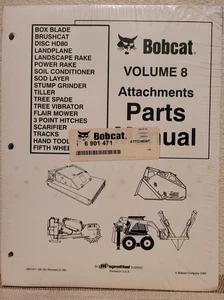 Bobcat Band 8 Anbaugeräte Teile Handbuch #6901471 (1) - Brandneu, versiegelt! - Bild 1 von 3