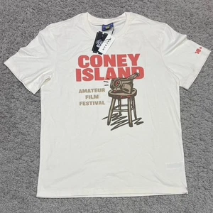 Camiseta Pacsun Coney Island Picnic Film Fest talla mediana MANCHADA - Imagen 1 de 9