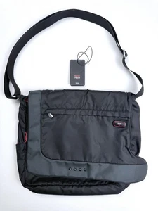 Tumi Tech 5114D Slim Messenger Bag schwarz leicht Nylon magnetisch LESEN - Bild 1 von 24