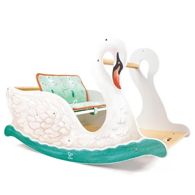 Hape: 2-in-1 Swan Seat - Baby Rocking Bassinet Cradle 6mo+ - Image 1 of 4