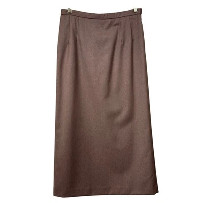 Pendleton 100% virgin wool vintage maxiskirt, brown, classic, office, minimalist - Image 1 of 3