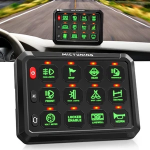 12 Gang Switch Panel, LED Light Bar Circuit Control Relay Box System Car Marine - Picture 1 of 24