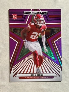 Panini Rookies & Stars 2024 púrpura Jaden Hicks novato RC/99 #137 Vikings - Imagen 1 de 2