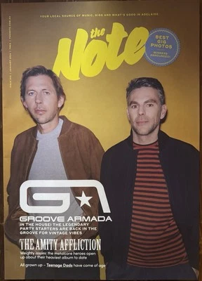 The Note Magazine Jan 2024 Groove Armada, The Amity Affliction, Teenage Dads - Image 1 of 3