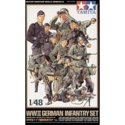 Ww Ii Set Di Figurine D'Infanteria Tedesca |Tamiya|325 - Immagine 1 di 3