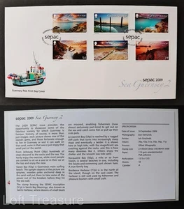 Guernsey Briefmarken: "SEPAC 2009 - Sea Guernsey 2" Ersttagsbrief 2009 - Bild 1 von 3