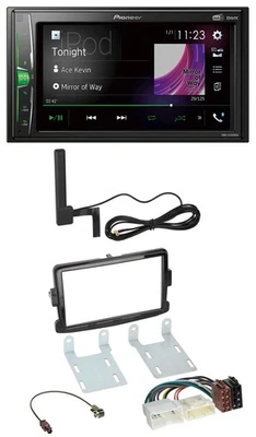 Pioneer MP3 DAB AUX 2DIN Bluetooth Autoradio für Dacia Sandero Renault Traffic O - Bild 1 von 4