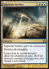 * mrm * FR/vf supreme verdict (supreme verdict) mtg return to ravnica