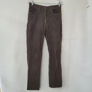 Polo Sport Cordoroy Pants Womens 8 Brown Straight Leg 5-Pocket Vintage Fine Wale - Picture 1 of 10