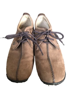 Born Sahara W1244 Light Brown Nubuck Leather Driving Oxford Moccasins Womens 7.5 - Picture 1 of 14