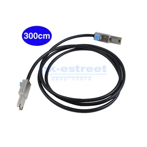 9.8ft Dell SFF-8088 to SFF-8088 Mini SAS 26Pin External Cable 3M 09G3K UC4-1 - Picture 1 of 17