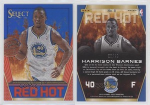 2013-14 Panini Select Red Hot Blue Prizm /49 Harrison Barnes #8