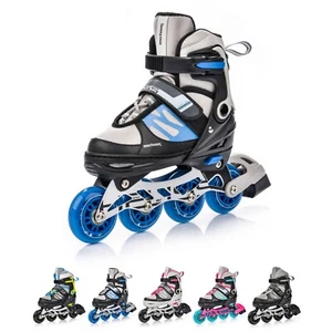 Inline Skates Size 9-1 Inline Roller Children's Kids Adjustable Roller Blades me - Picture 1 of 27