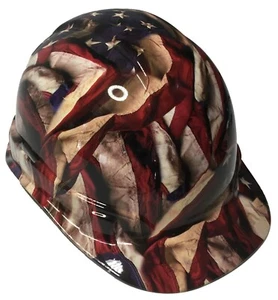 Hard Hat Ridgeline Cap Style Custom Respect American Flags - Bild 1 von 7