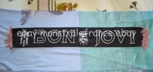 Bon Jovi New Jersey 1988 1989 1990 Concert World Tour Scarf pink fringes - Imagen 1 de 4