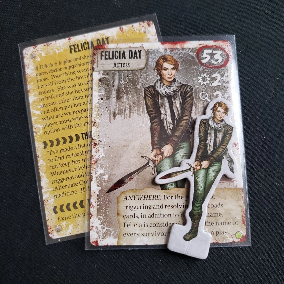 Dead of Winter Felicia Day Promo Character (Board Game Add-On) standee card RARE - Image 1 of 1