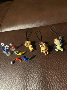 Pikmin Pitatto Mascot Mini Figure Strap Key Chain Set - Picture 1 of 3