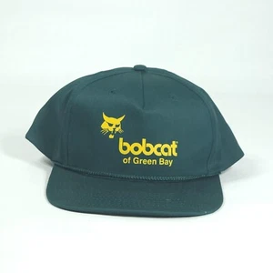 Bobcat of Green Bay Vintage Snapback Hat Cap - Dark Green- OSFA - Picture 1 of 9