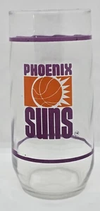 VINTAGE Phoenix Suns Basketball Logo NBA 16 oz Drinking Glass 6" Tall - Picture 1 of 7