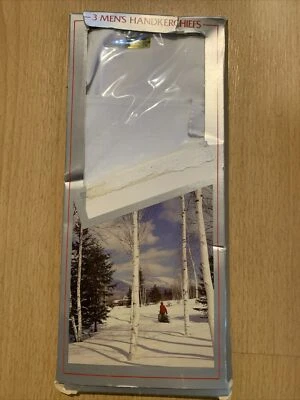 Pañuelos vintage en embalaje navideño, juego de 3 algodón Foto 1 de 3